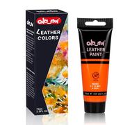 Colorful Vernice acrilica per pelle, 70,9 g, arancione, per pittura di scarpe, per decorare borse e portafogli, cura della giacca, artigianato fai da te e progetti di personalizzazione