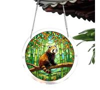 Colorful Window Sun Catcher - 18 cm acrilico Puzzle Hanging Pendente, Decorative Prism Light Ornament | Vibrante Home Garden Backyard Tree Primavera Party Decoration