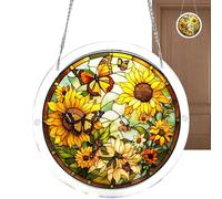 Colorful Window Suncatcher - Decorative Wall Pendant, 45cm Puzzle Suncatcher for Garden, Artistic Hanging Ornament, Prism Reflection with Acrylic Build, Home Aesthetics Tool for Backyard Tree Spring
