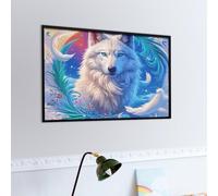Colorful Wolf Puzzle 1000 Pezzi Relax E Meditazione Wildlife Rompicapo Mindfulness Attività Per Il Benessere Riduzione Dell'ansia Regalo Per Tutti 1000 PCS