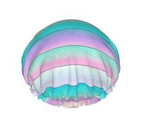 Colorful Wood Grain Cuffia Da Bagno Per Donna Impermeabile Cuffia Da Bagno Riutilizzabile Shower Caps Per Casa Hotel Viaggi