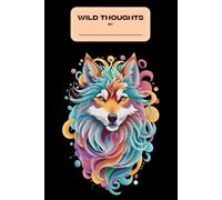 Colorfull wolf | softcover | notebook | Journal | wild thought | organizer |cute journal for teens | trendy school notebook |gift for teen girl | daily writing notebook