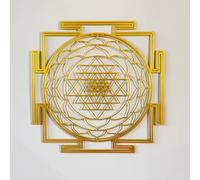 Colorfull Worlds Sri Yantra Sacra Geometria Decorazione da parete in metallo decorazione moderna unica per soggiorno decorazione da parete in metallo regalo inaugurazione della casa deco Arazione per