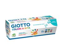 Colori a dita GIOTTO assortiti 6 vasetti da 100 ml - 534100