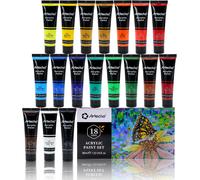 Colori Acrilici 18 × 36Ml, Colori Acrilici per Dipingere, Acrylic Paint, per Tel