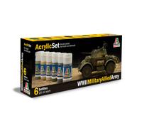 Colori Acrilici - Acrylic Colors Paint Set WWII Military Allied ITALERI