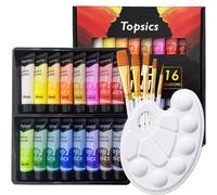 Colori Acrilici per Dipingere 16 Tubi 36ml Atossici Set di Colori Acrilici Set