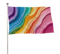 Colori arcobaleno Liquido Estetica Bandiera 3x5 Ft Giardino Esterna Bandiere Banner Decor Per Cortile Portico Prato Fattoria