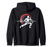 Colori della bandiera coreana del Tang Soo Do Felpa con Cappuccio