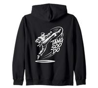 Colori della bandiera coreana del Tang Soo Do Felpa con Cappuccio