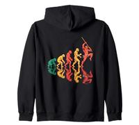 Colori della bandiera coreana del Tang Soo Do Felpa con Cappuccio