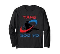 Colori della bandiera coreana del Tang Soo Do Maglia a Manica