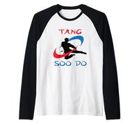 Colori della bandiera coreana del Tang Soo Do Maglia con Maniche Raglan