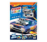 Colori in pista. Hot Wheels. Sticker & color. Ediz. a colori. Con macchinina