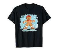 Colori Invernali Nizza con Ice Dancer Gingerbread Man Costume Maglietta