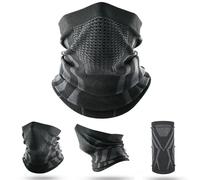 Colori inverno traspirante confortevole sciarpa termica lavorata a maglia volti copertura scaldacollo bicicletta ciclismo sci tubo sciarpa maschere da escursionismo Black Red