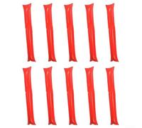 Colori luminosi di plastica del PE di allegria 10pcs 60cm per la plastica | Materiale plastico PE, lunghezza 60 cm, suono forte battendo le mani, rosso brillante per il colore, partita sportiva