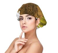 Colori moderni autunnali Gerbera Margherite Floreale,Cuffia da notte in raso per adulti - Cuffia da notte elastica per donna, copricapelli per la notte