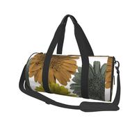 Colori moderni autunnali Gerbera Margherite floreali, Borsone da viaggio di grande capacità Borsa rotonda Borsa da viaggio sportiva Borsa da viaggio Borsa da fitness