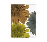 Colori moderni autunnali, gerbere e margherite floreali, Custodia per laptop in pelle PU, borsa per notebook, custodia per laptop, custodia per tablet