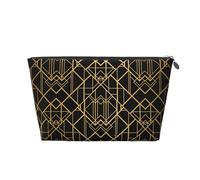 Colori Oro E Nero, Borsa da toilette Borsa per trucco Borsa per cosmetici Borsa da toilette da viaggio portatile