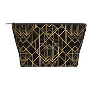 Colori Oro E Nero, Borsa da toilette Borsa per trucco Borsa per cosmetici Borsa da toilette da viaggio portatile