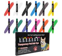 Colori per cani | Marcatura lavabile per cuccioli - Set di pennarelli per tinture per cani lavabili e sicuri da usare per cosplay styling e per la cura creativa dei capelli per animali domestici
