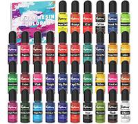 Colori per Resina Epossidica, 36 Colori Pigmenti per Resina Epossidica Liquida Trasparente, Accessori per Resina Epossidica per Candele, Sapone, UV Resina, Creazione Di Gioielli Fai-Da-Te, 6ml/a testa