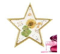 Colori per Unghie,per Smalto in Resina con Bordo Elegante Oro per Estetiste | Vassoio in Resina con Bordi Oro Elegante per Pratica di Manicure Casa Studio Estetico Ragazze Donne