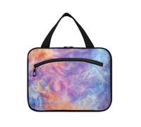 Colori psichedelici Hanging Travel Makeup Bag per le donne con gancio, Designer Impermeabile Caso di trucco per gli elementi essenziali di viaggio Backpacking Bolsa para maquillaje L