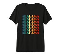 Colori retrò dello Stato dell'Alabama Maglietta Premium