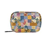 Colori solidi e borse floreali del farmaco del blocco con gli scomparti staccabili conveniente dell'organizzatore della pillola di viaggio