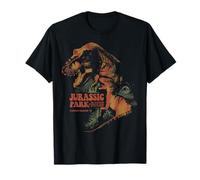 Colori vintage del T-Rex Raptor di Jurassic Park Maglietta