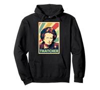 Colori Vintage Margaret Thatcher Felpa con Cappuccio