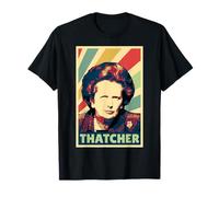 Colori Vintage Margaret Thatcher Maglietta