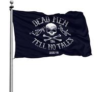 Colori Vivaci Flags Doppia Cucitura Bandiera Pirata Dead Men Tell No Tales 90X150Cm Bandierine Per Bar Balcone Ristoranti