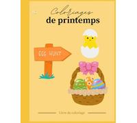 Coloriage de printemps: Livre de coloriage
