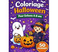Coloriage d'Halloween: Pour enfants de 4 à 8 ans