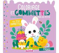 Coloriage et gommettes pour les petits - Pâques: + de 200 gommettes repositionnables