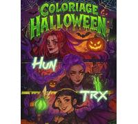 Coloriage KPop Halloween Fantasy: Livre de coloriage K-pop Halloween | Idoles et démons sous la lune | Ambiance sombre et mystique