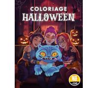 Coloriage Manga Dark Halloween: Livre de coloriage K-pop Halloween | Idoles et démons sous la lune | Ambiance sombre et mystique