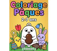 Coloriage Pâques: 40 dessins simples pour les enfants de 2 à 7 ans - Grands traits faciles à colorier