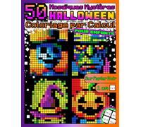 Coloriage par calcul CE1-CE2: 50 mosaïques mystères Halloween - additions et soustractions 0-100: Livre éducatif pour enfants 8-12 ans : amuse-toi ... additions et soustractions 0-100 pour CE1-CE2