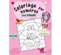 Coloriage par numéros: Messages positifs, découvertes amusantes et dessins créatifs pour filles de 6 à 10 ans