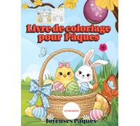 Coloriage pour Pâques: Joyeuses Pâques les enfants