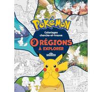 Coloriages cherche-et-trouve Pokémon: 9 régions à explorer