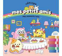 Coloriages Mes petits amis Mes moments cosy - pochette avec feutres pailletés