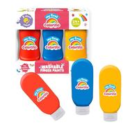 Colorific My First - Set di 3 colori a dita lavabili, colori vivaci e vivaci per esigenze artistiche e artigianali, facilmente lavabili, ideali per bambini dai 2 anni in su