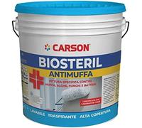 Colorificio Carson BIOSTERIL PITTURA ANTIMUFFA PER PARETI Specifica contro muffa, alghe, funghi e batteri BIANCA (LT. 14)