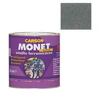 Colorificio Carson Monet Antico Smalto Ferromicaceo Anticorrosivo Antichizzante Vernice Specifico Per Ferro E Ferro Battuto Come Cancelli Ringhiere Recinsioni Lampioni (Ral 2000 Grigio medio)